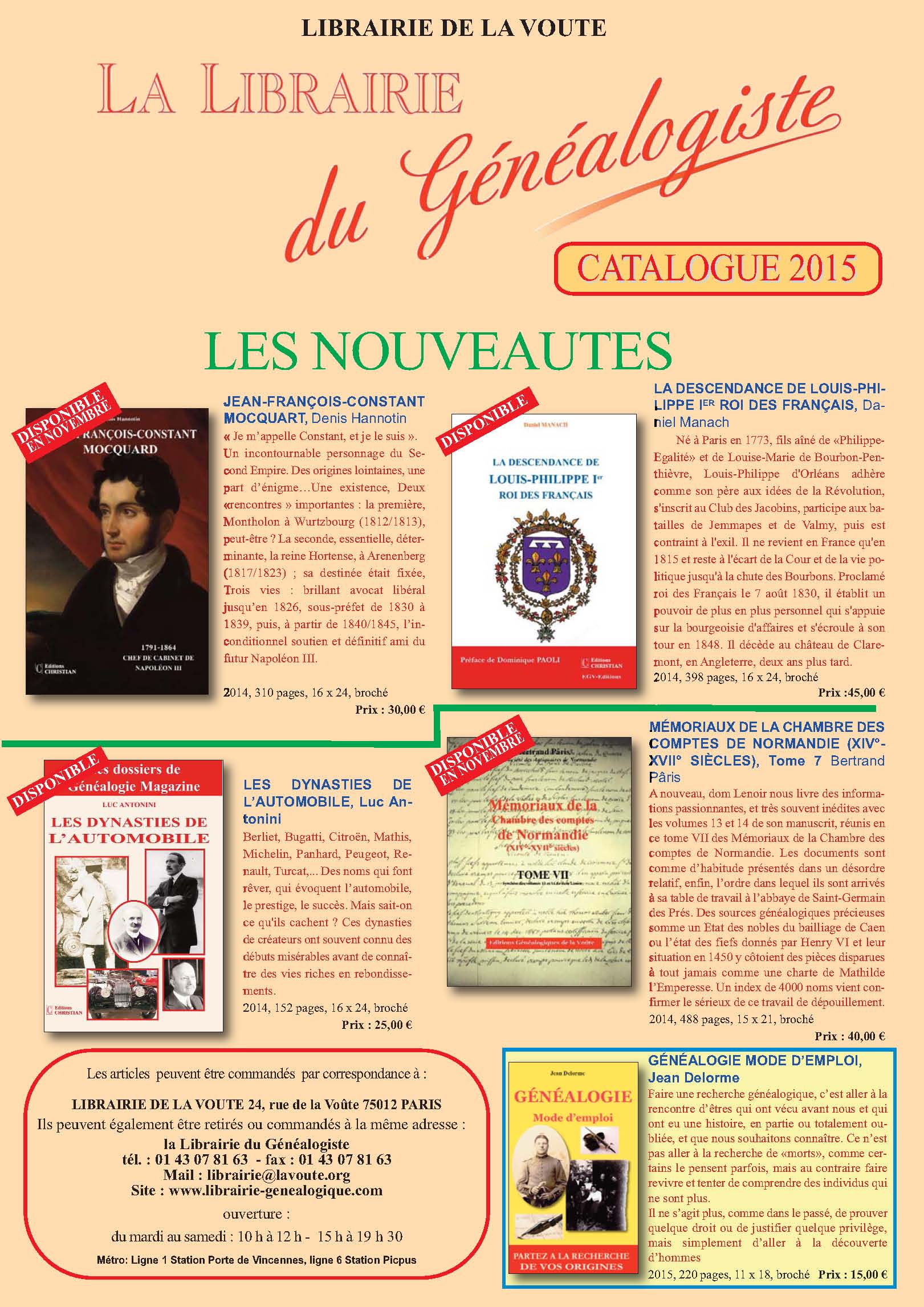 Couverture catalogue 2014